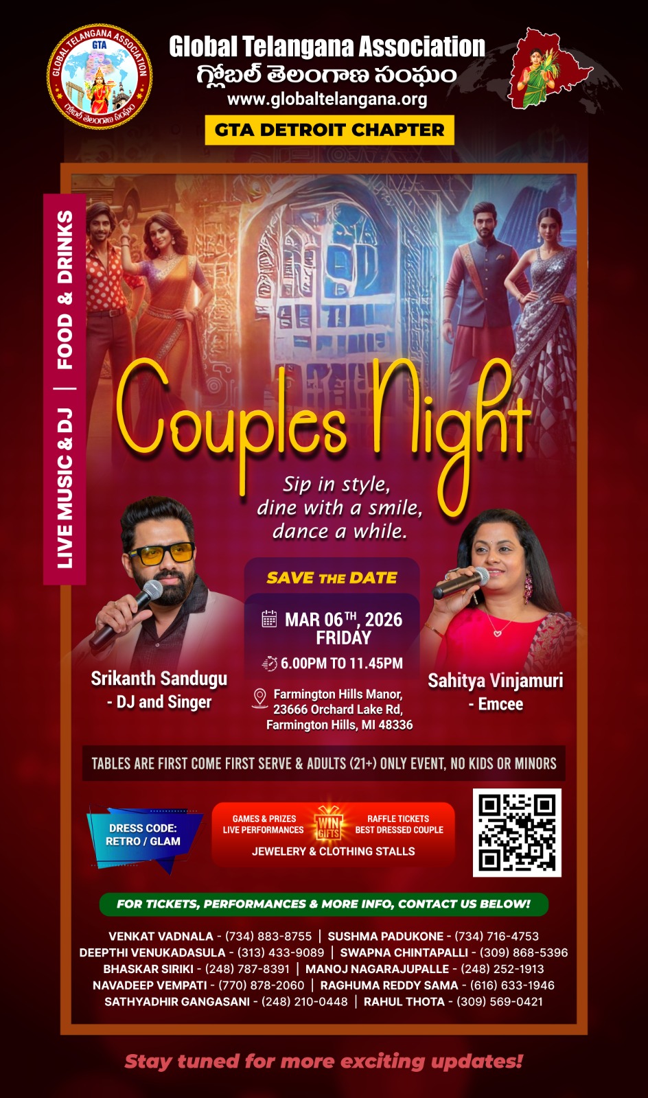 GTA Detroit Couples Night 2026 flyer